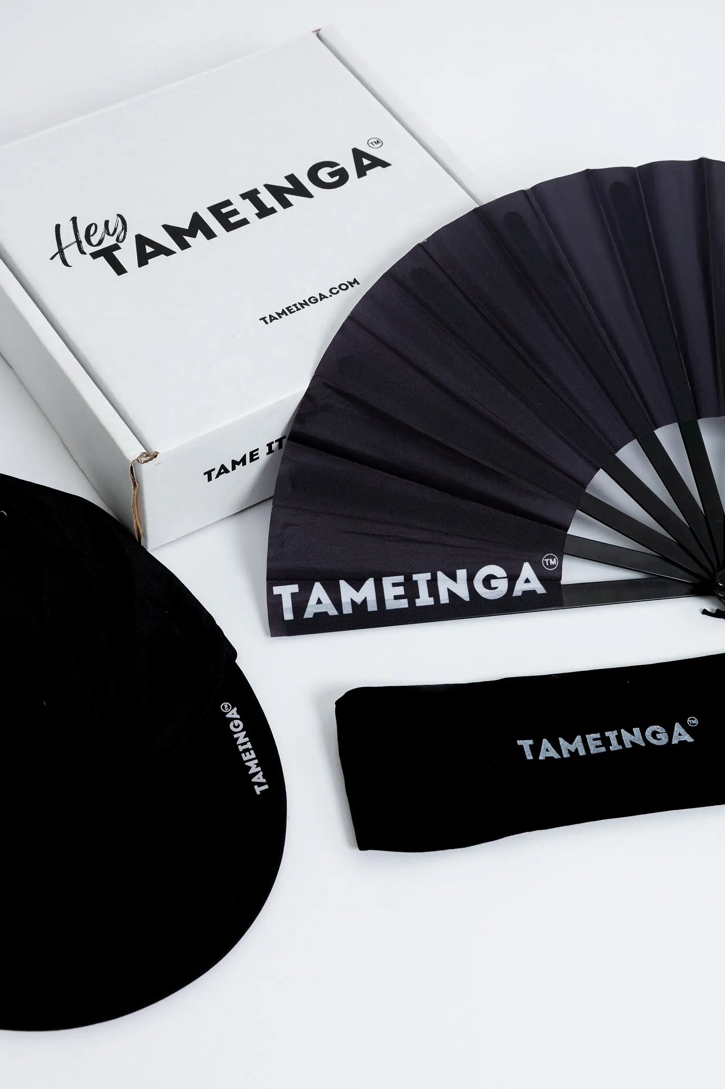 The Ultimate TAMEINGA™ FANifesting Bundle: 2 Hats & 2 Fans
